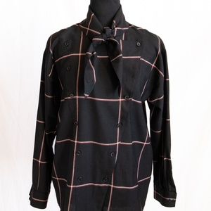 Vintage Guy Laroche Double Breast Plaid Jacket Size 34